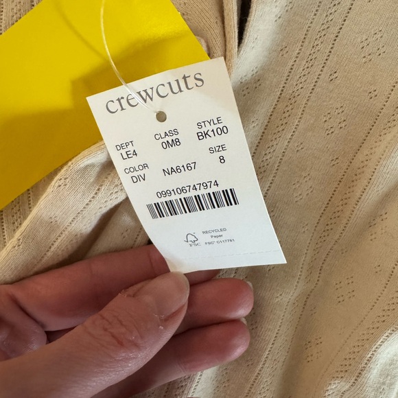 NEW! Crewcuts Girls’ long-sleeve pointelle sleep set - Picture 4 of 5